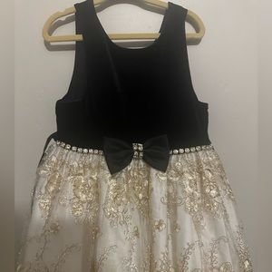 American Princess Velvet top and Embellished skirt dress